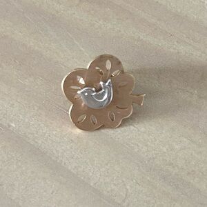 Vintage 1979 Avon Partridge In A Pear Tree  Gold & Silver Tone Pin